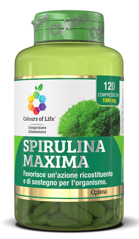 SPIRULINA MAXIMA 120 COMPRESSE COLOUR