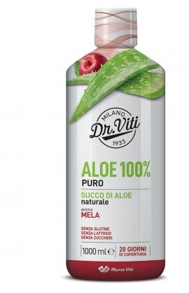 ALOE 100% PURO AROMA MELA 1L